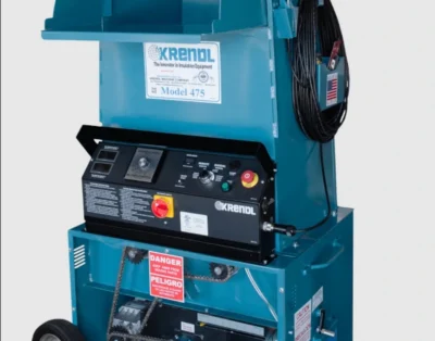 Blow-In Attic Insulation Equipment with Trailer